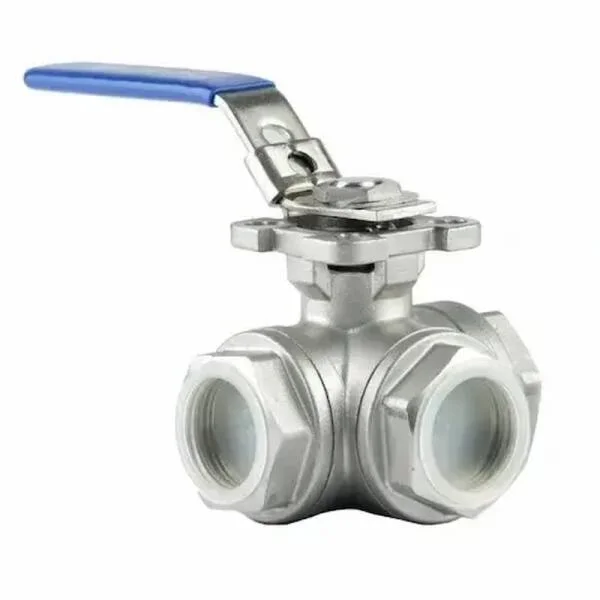 Stainless steel 3 way ball valve