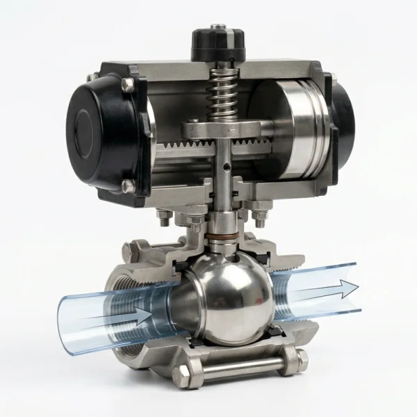 Ball valve pneumatic