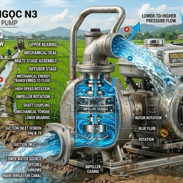 Bơm cơ khí ngọc n3