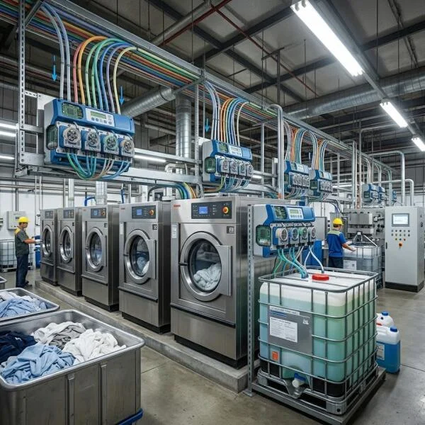 Bơm hoá chất giặt là