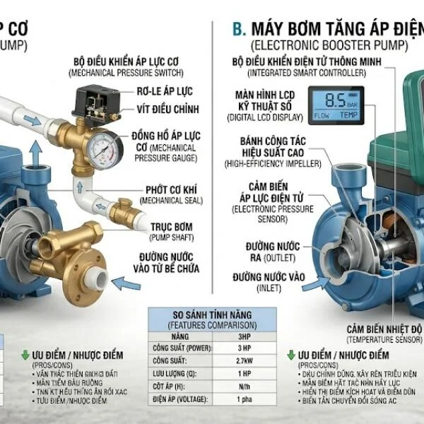 Tìm hiểu về giá bơm tự áp
