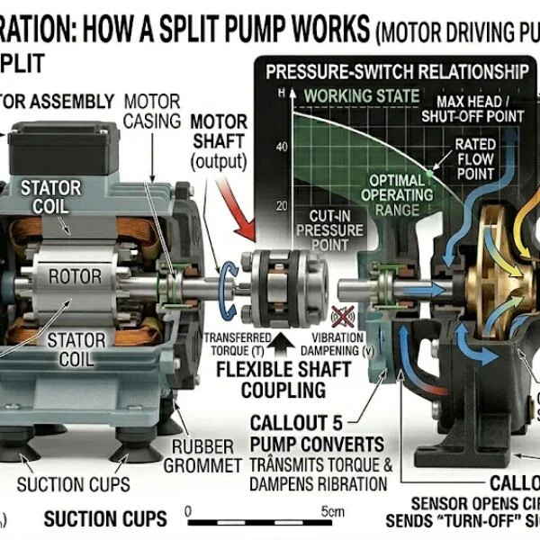 Máy bơm nước đầu rời