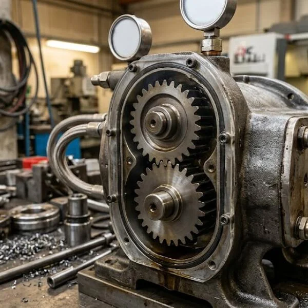 Phục hồi bơm bánh răng