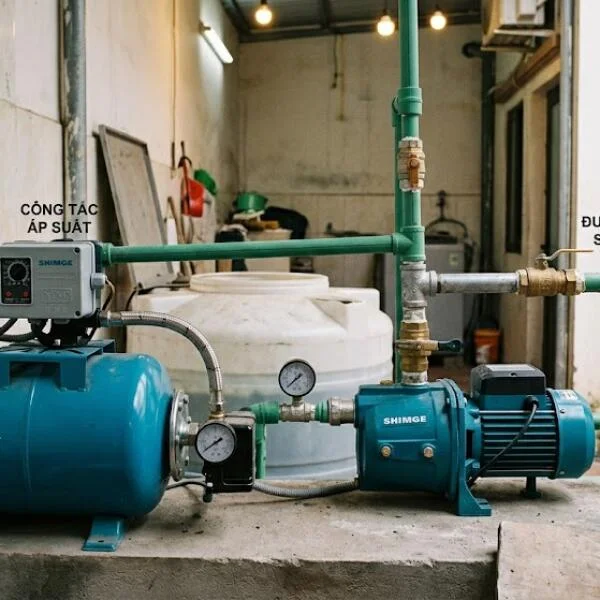 Sơ đồ máy bơm nước tự động