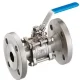 Ball valve with flange connection