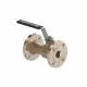 Single piece ball valve
