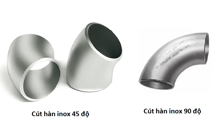 Cút inox 45 có nhiều kích thước và chuẩn kết nối khác nhau