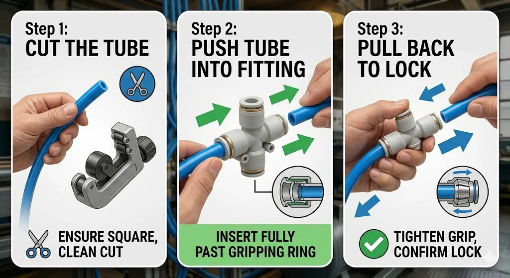 Hướng dẫn sử dụng phụ kiện ống khí