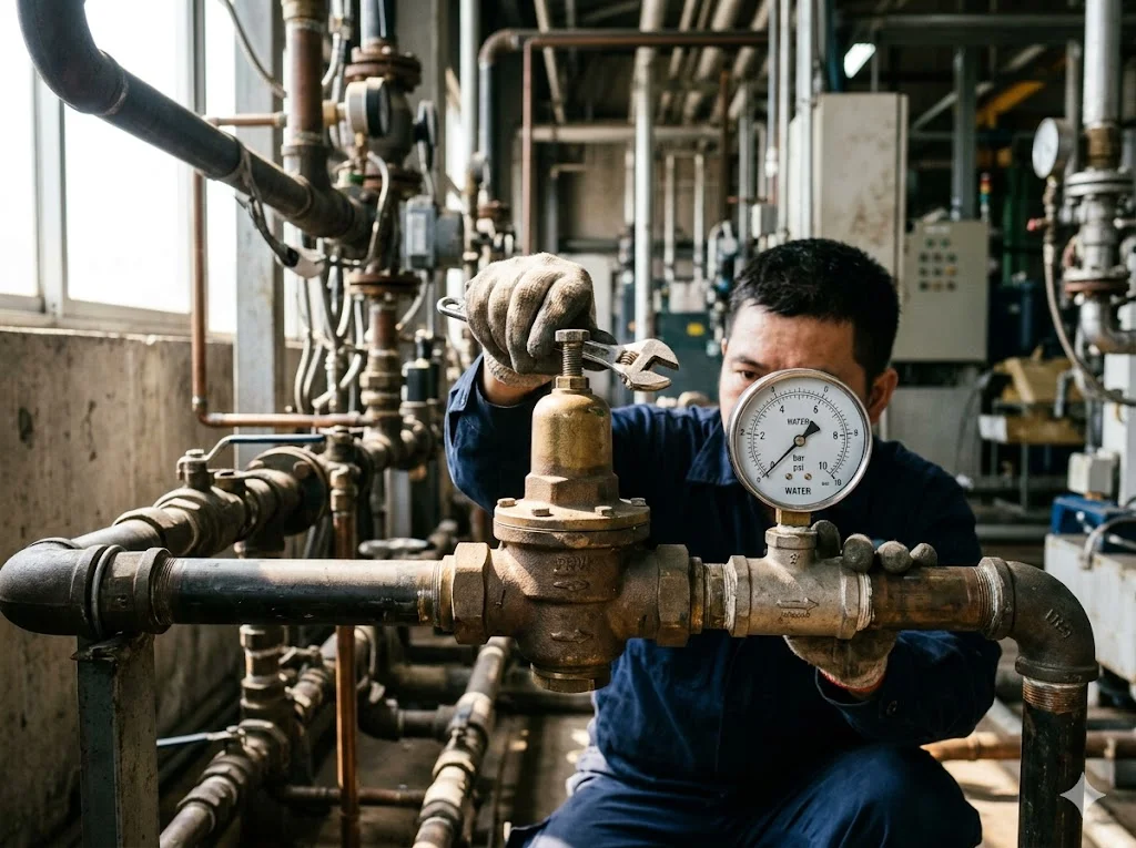 Thao tác điều chỉnh van