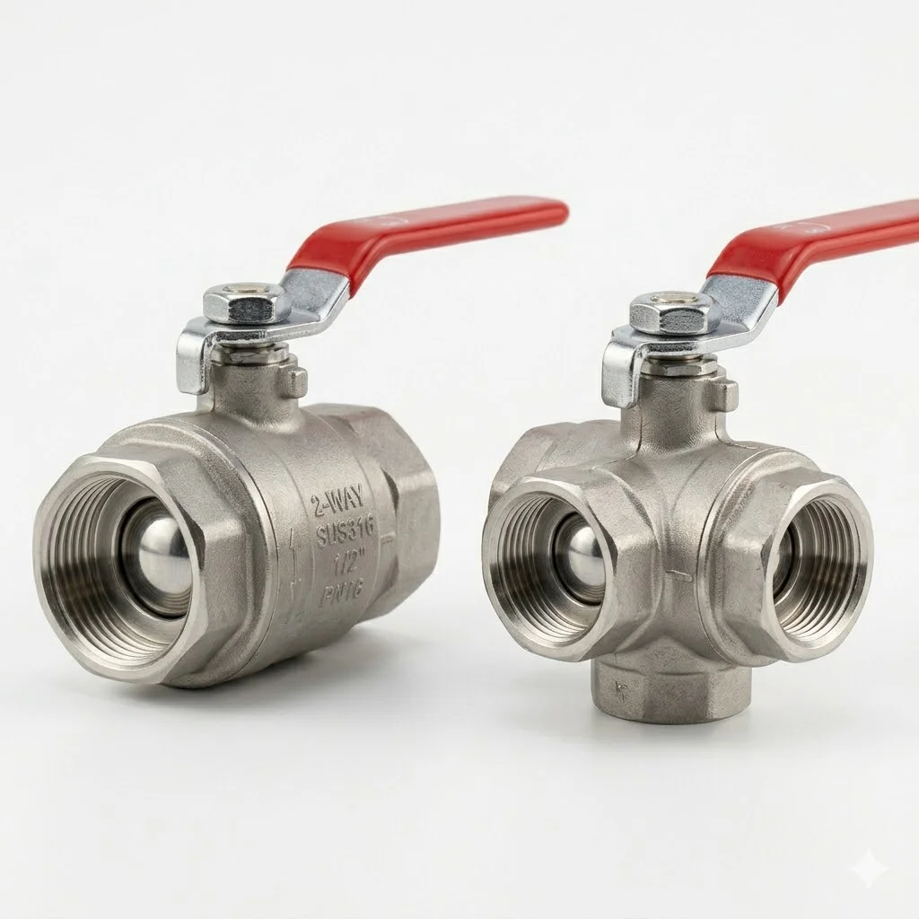 So sánh van 2 ngã và van 3 ngã