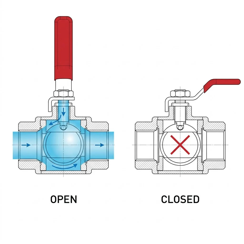 Nguyên lý hoạt động của van 2 ngã