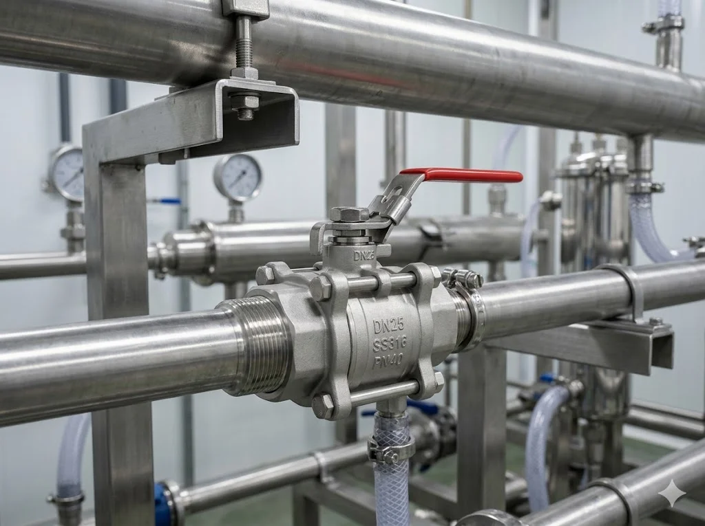 Ứng dụng của van bi inox