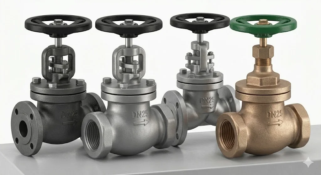 Phân loại van cầu dn25