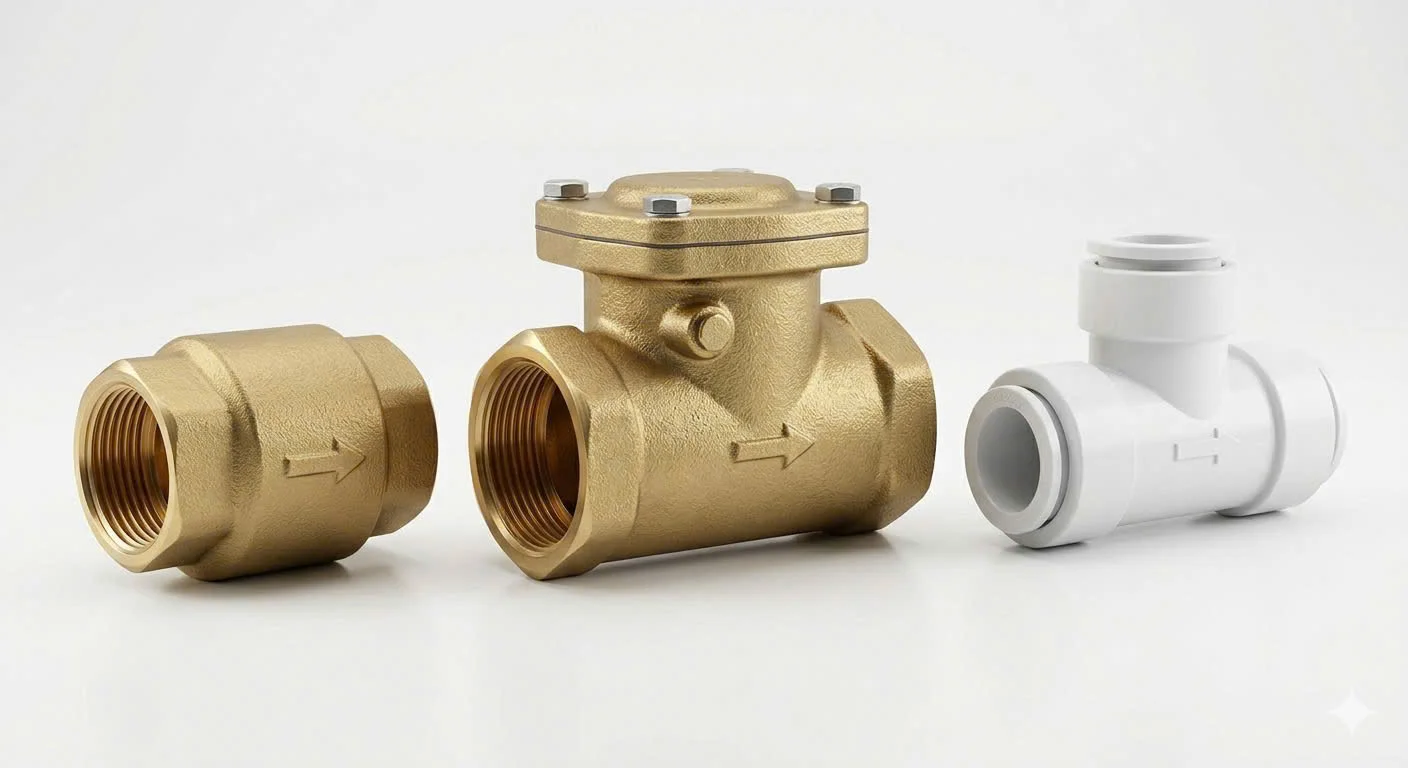 Các loại van một chiều dùng cho mày nước nóng