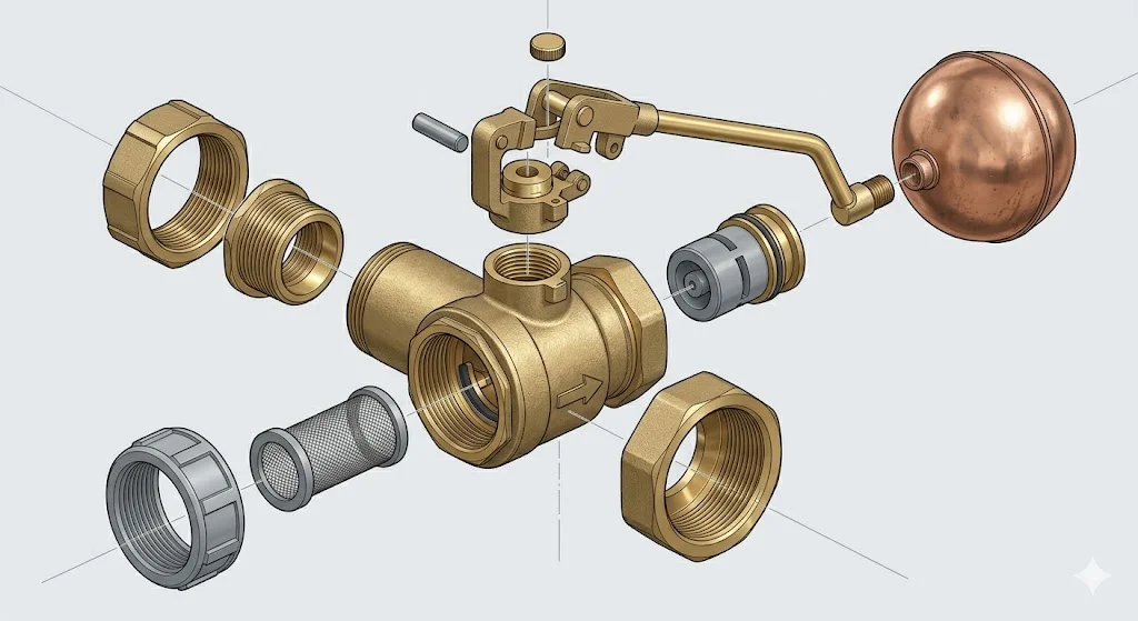 Cấu tạo chi tiết của van