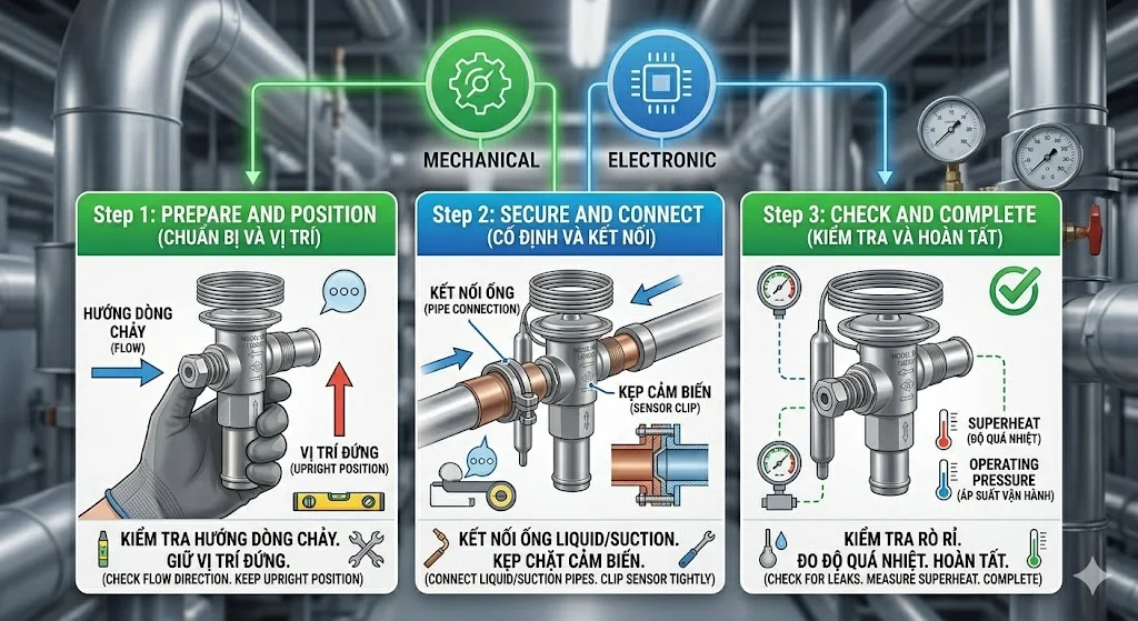 Hướng dẫn sử dụng van tiết lưu