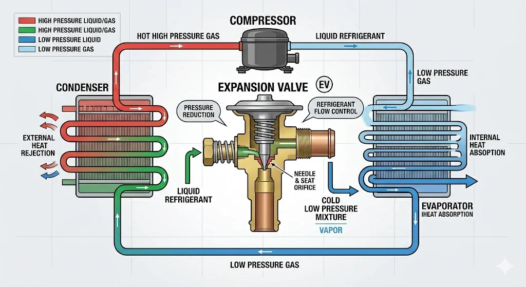 Nguyên lý hoạt động của van tiết lưu