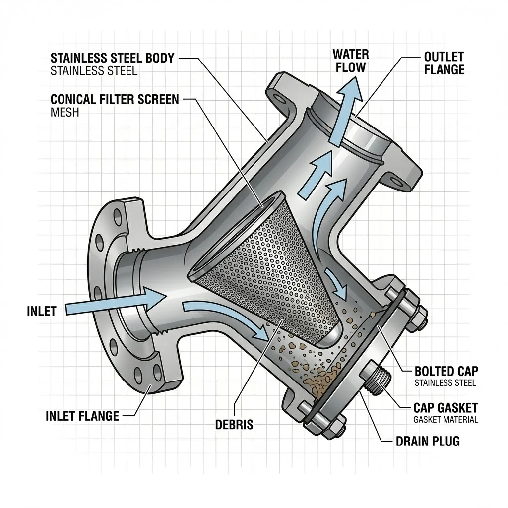 Cấu tạo của Y lọc