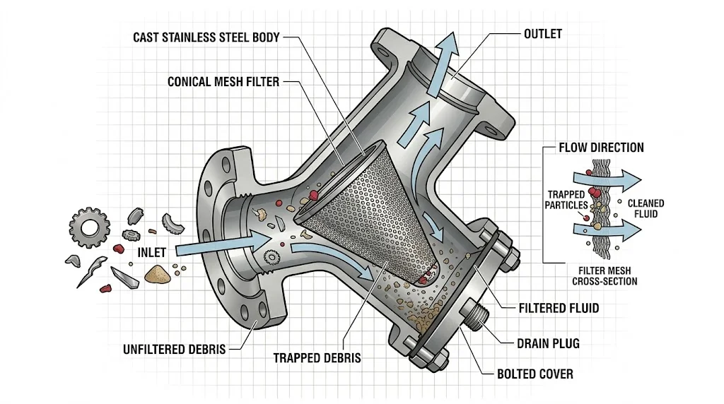 Nguyên lý hoạt động của Y lọc