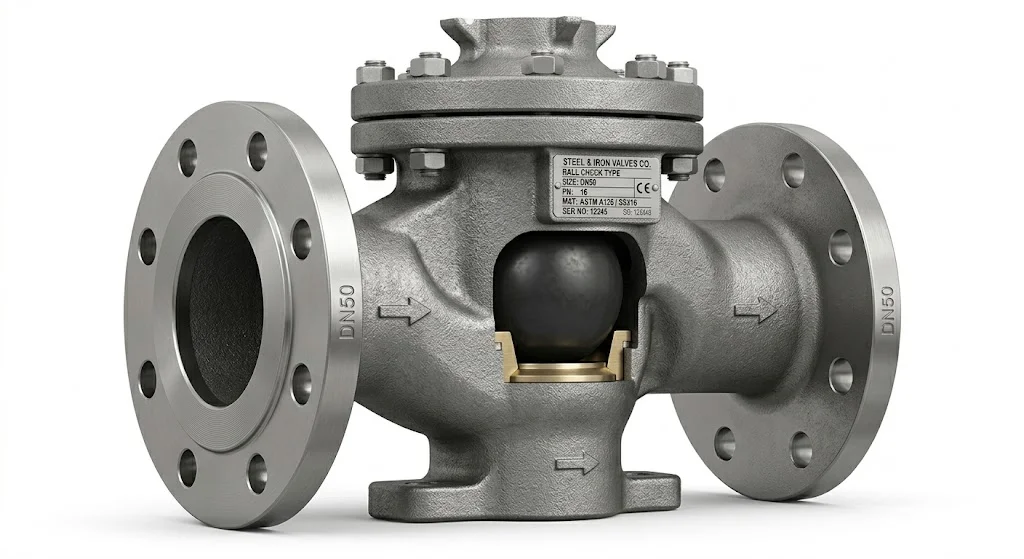 Ngoại hình của van một chiều