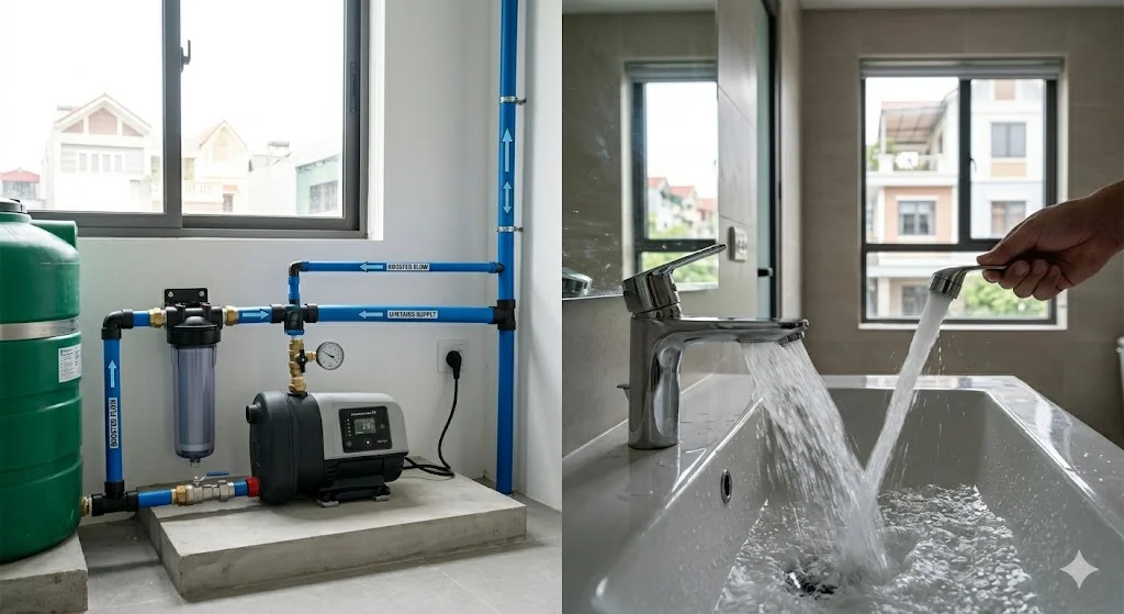 Ứng dụng của bơm tăng áp trong thực tế