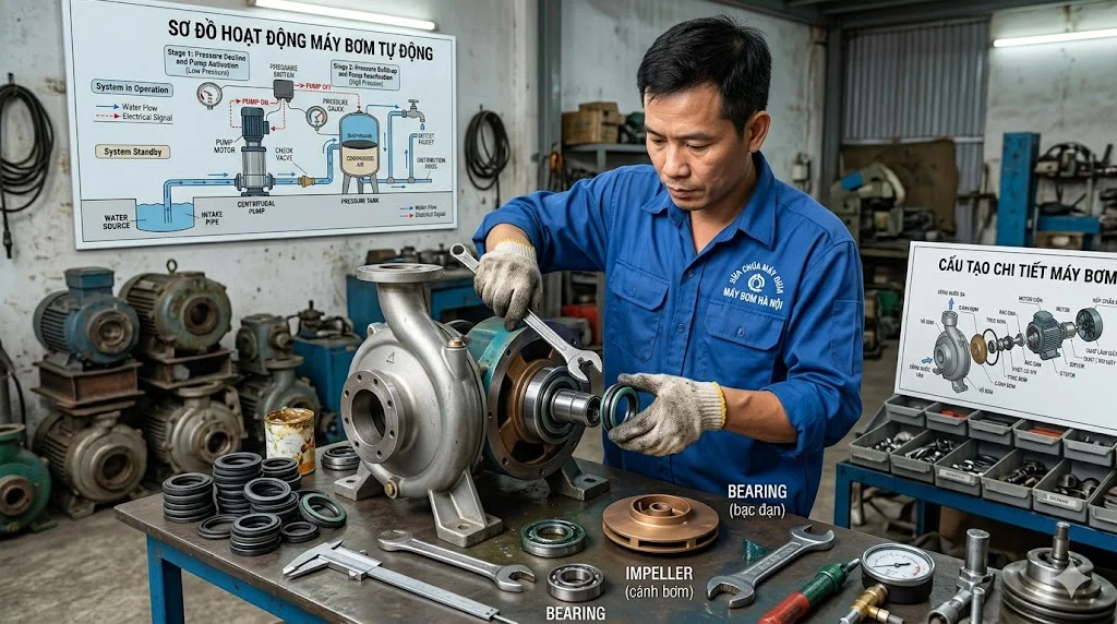 Ảnh minh hoạ sửa chữa linh kiện trong thực tế