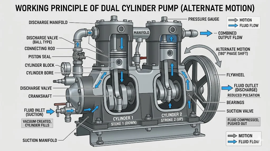 Nguyên lý hoạt động của máy bơm