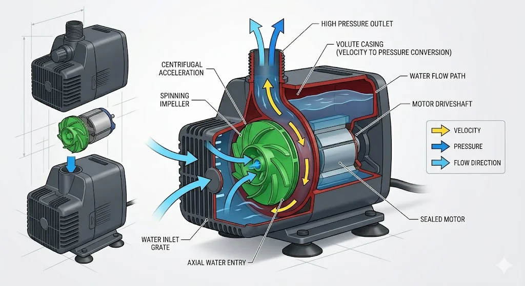 Nguyên lý hoạt động của máy bơm