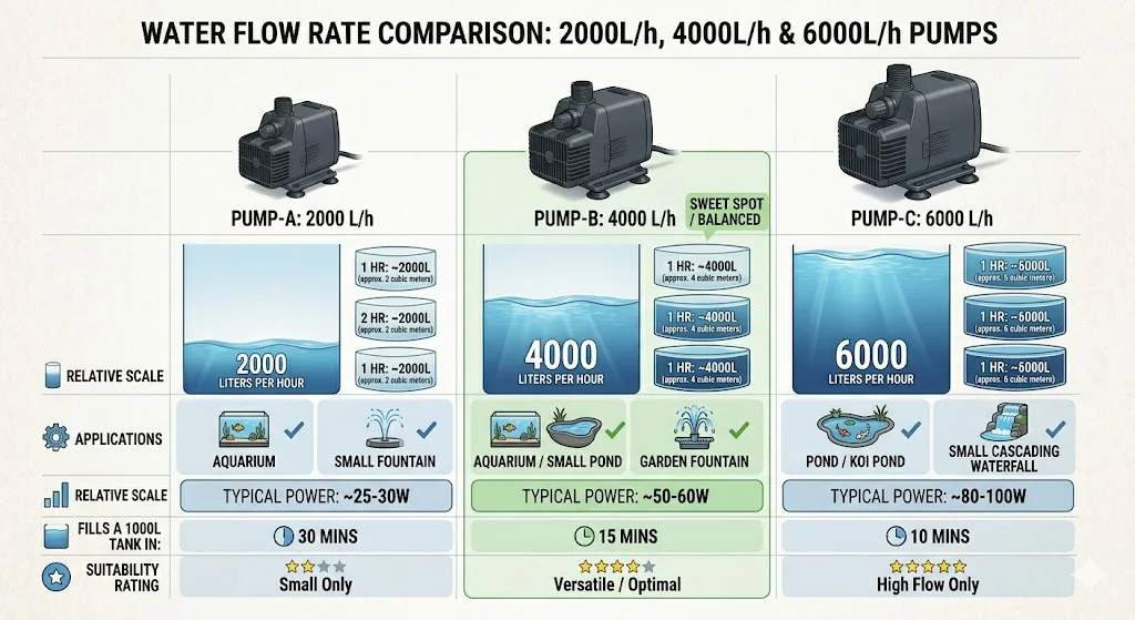 So sánh máy bơm với các dòng khác
