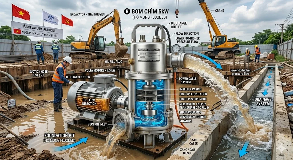 Ứng dụng của bơm chìm trong thực tế