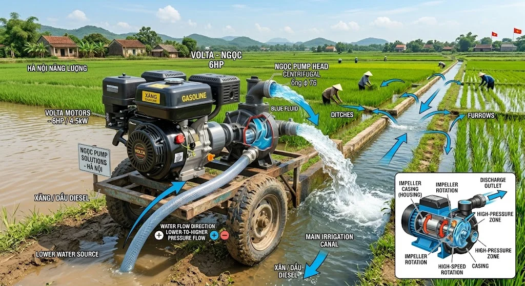 Tổng quan ngoại hình của bơm cơ khí