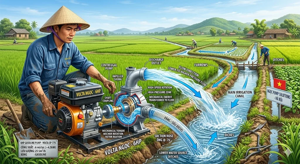 Ứng dụng của bơm cơ khí trong thực tế