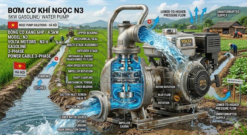 Ứng dụng của loại bơm này trong thực tế