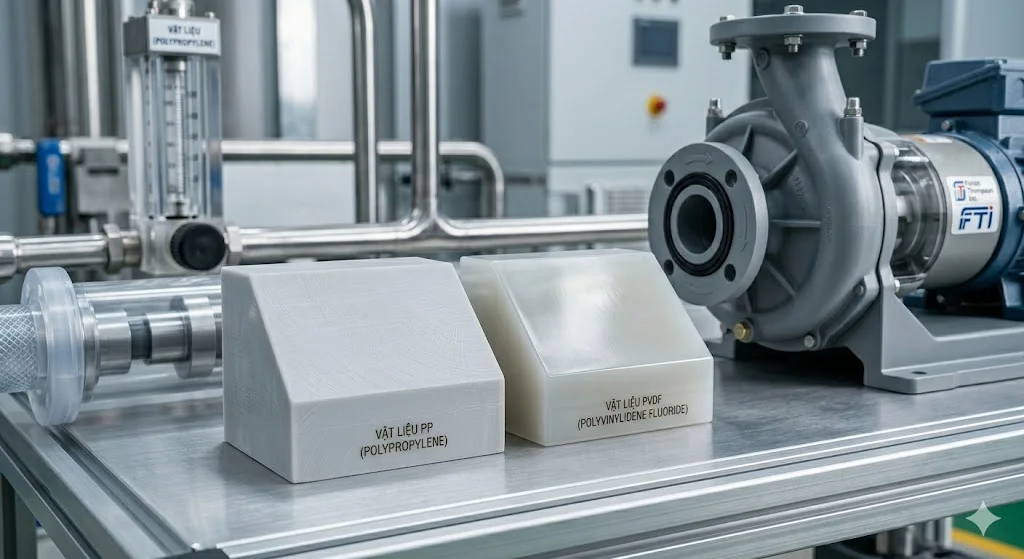 Vật liệu cấu tạo lên loại bơm này