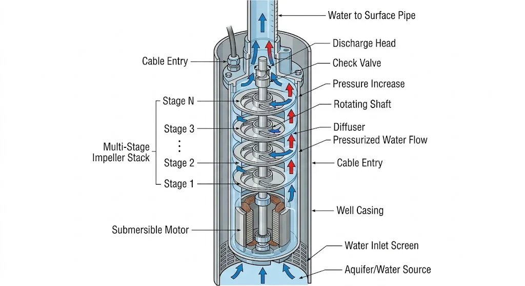 Nguyên lý hoạt động của máy bơm