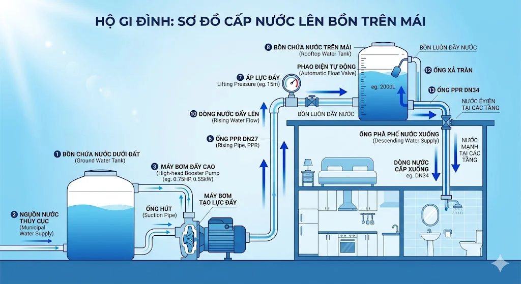 Nguyên lý hoạt động của bơm
