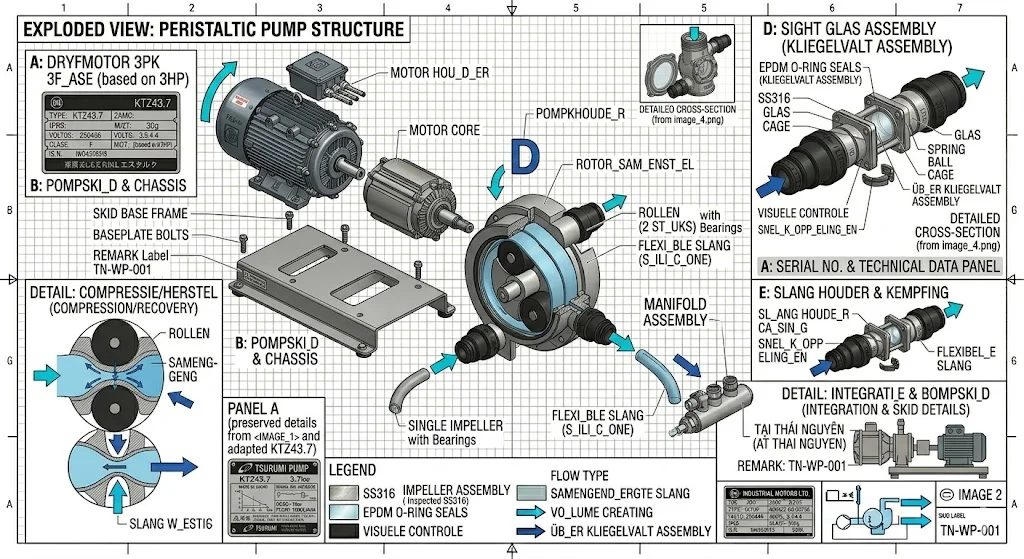 Cấu tạo của bơm nhu thụ động 