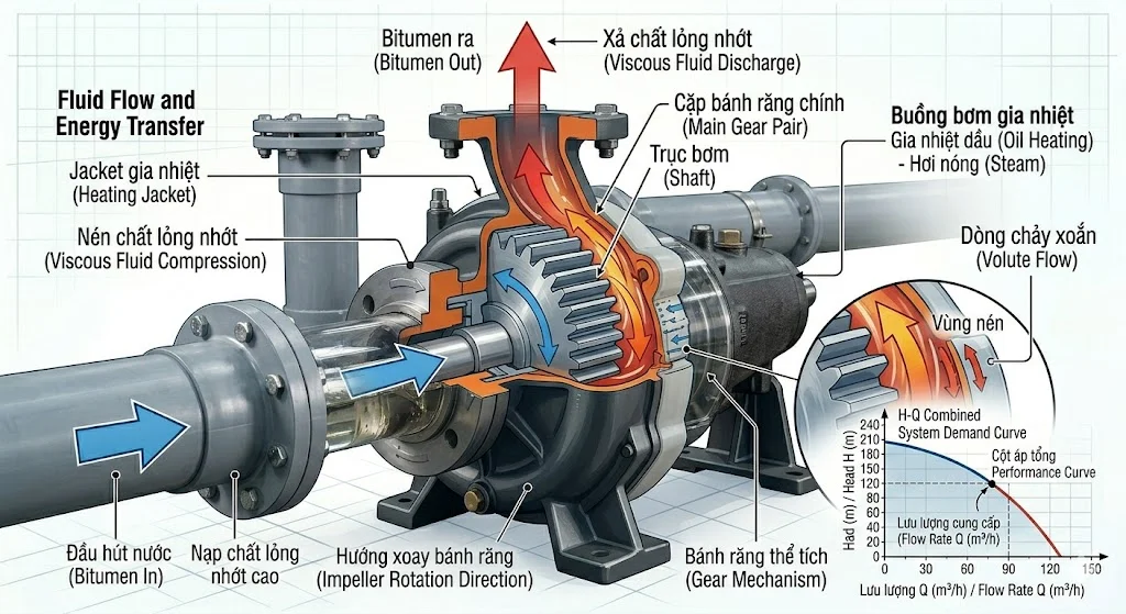Nguyên lý hoạt động của máy bơm