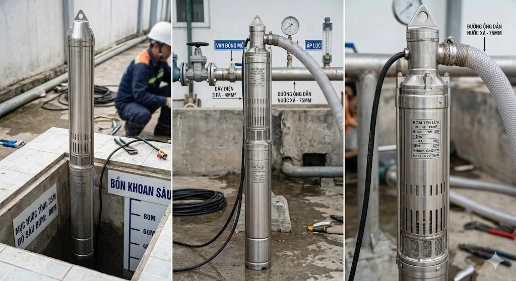 Tổng quan ngoại hình của bơm này