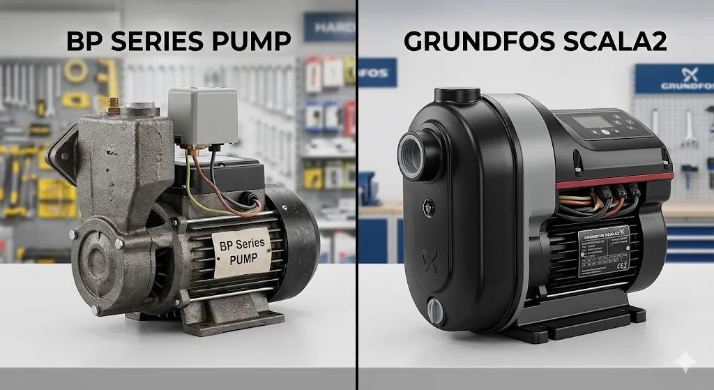 So sánh Booster Pump với các dòng bơm phổ biến