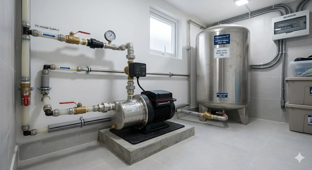 Tổng quan ngoại hình máy bơm