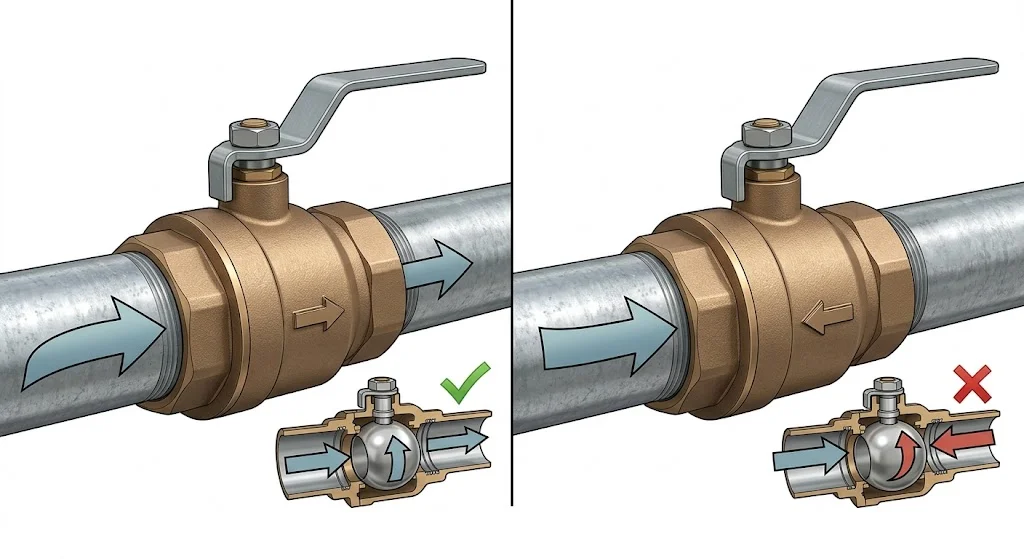 So sánh giữa lắp đặt đúng và lắp đặt sai