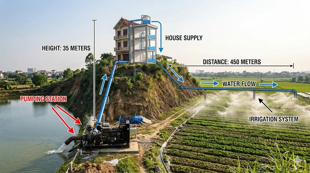 Ứng dụng của đầu bơm trong thực tế