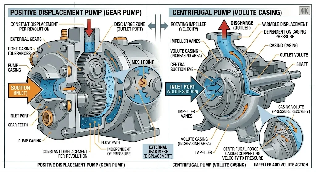So sánh bơm thể tích và bơm tâm ly