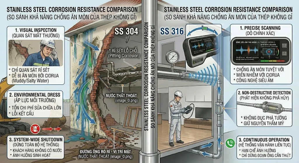 So sánh inox 316 và inox 304
