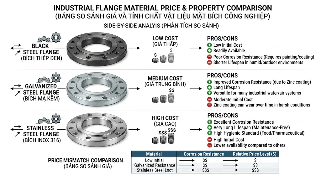 Bảng so sánh giá