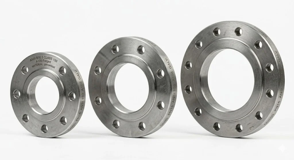 Tổng quan ngoại hình của mặt bích sắt tráng kẽm