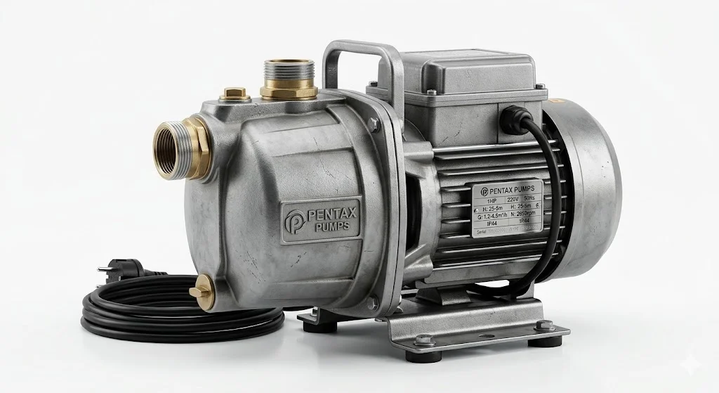 Tổng quan ngoại hình của máy bơm nước lên bồn