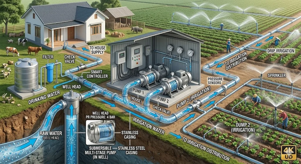 Ứng dụng của máy bơm nước trong thực tế