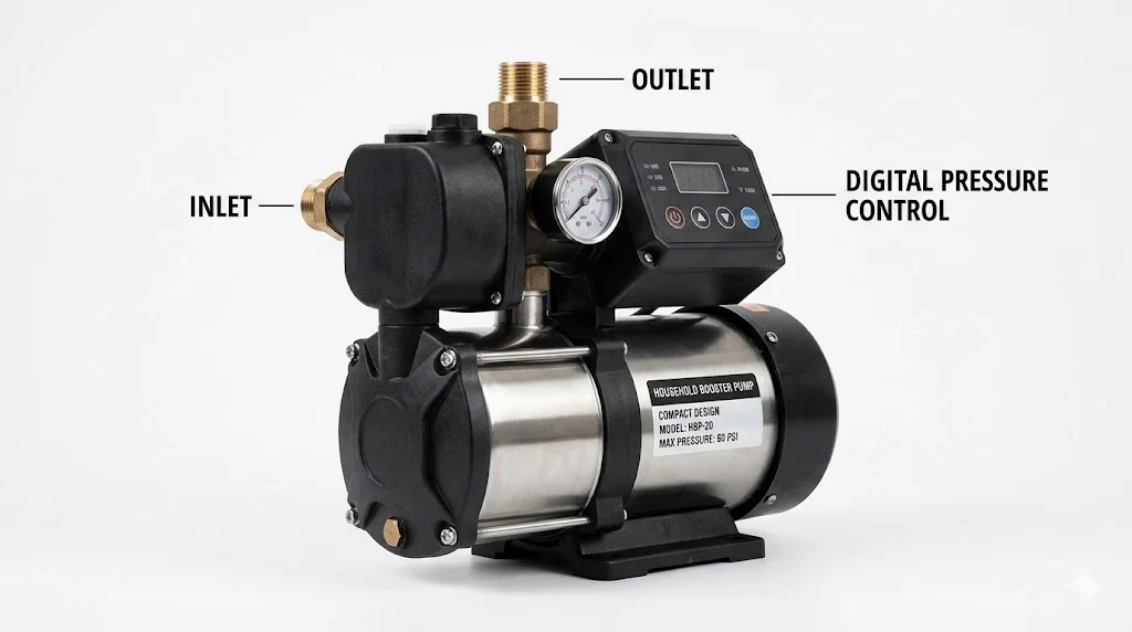 Tổng quan ngoại hình của máy bơm tăng áp